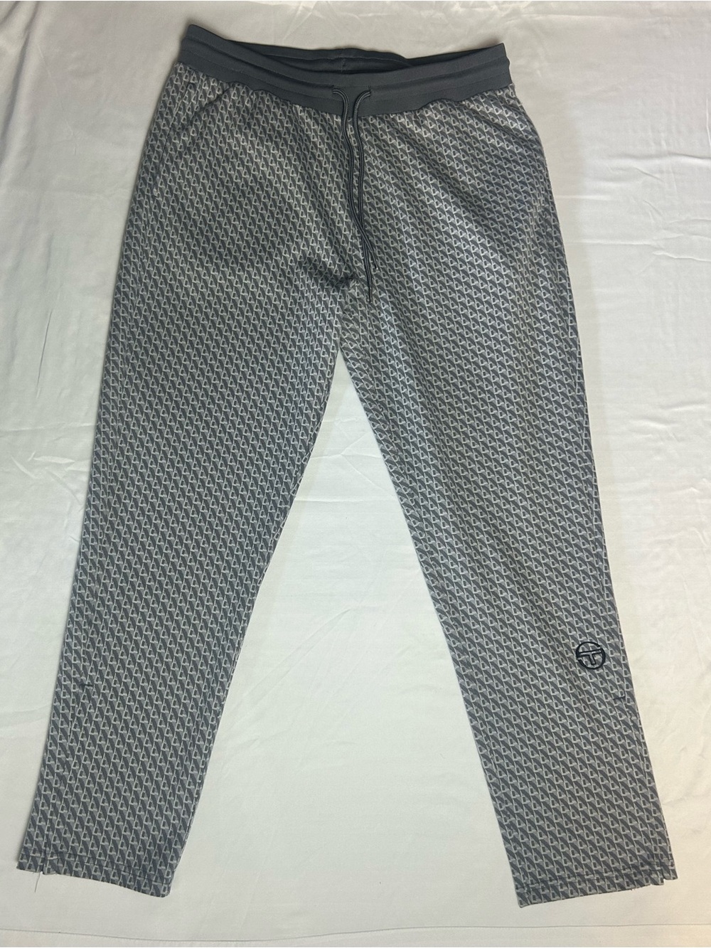 Sergio Tacchini Grey Monogram Track Pants — Men’s Large